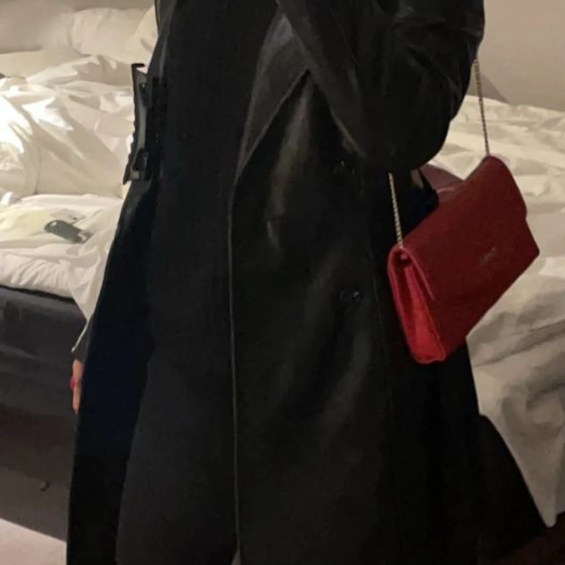 Röd quiltad axelväska från Love Moschino - 1