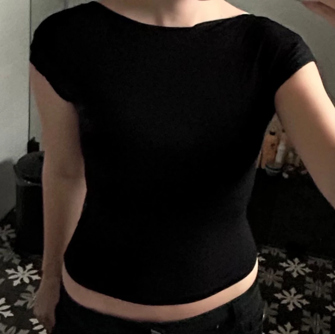 Topp med öppen rygg