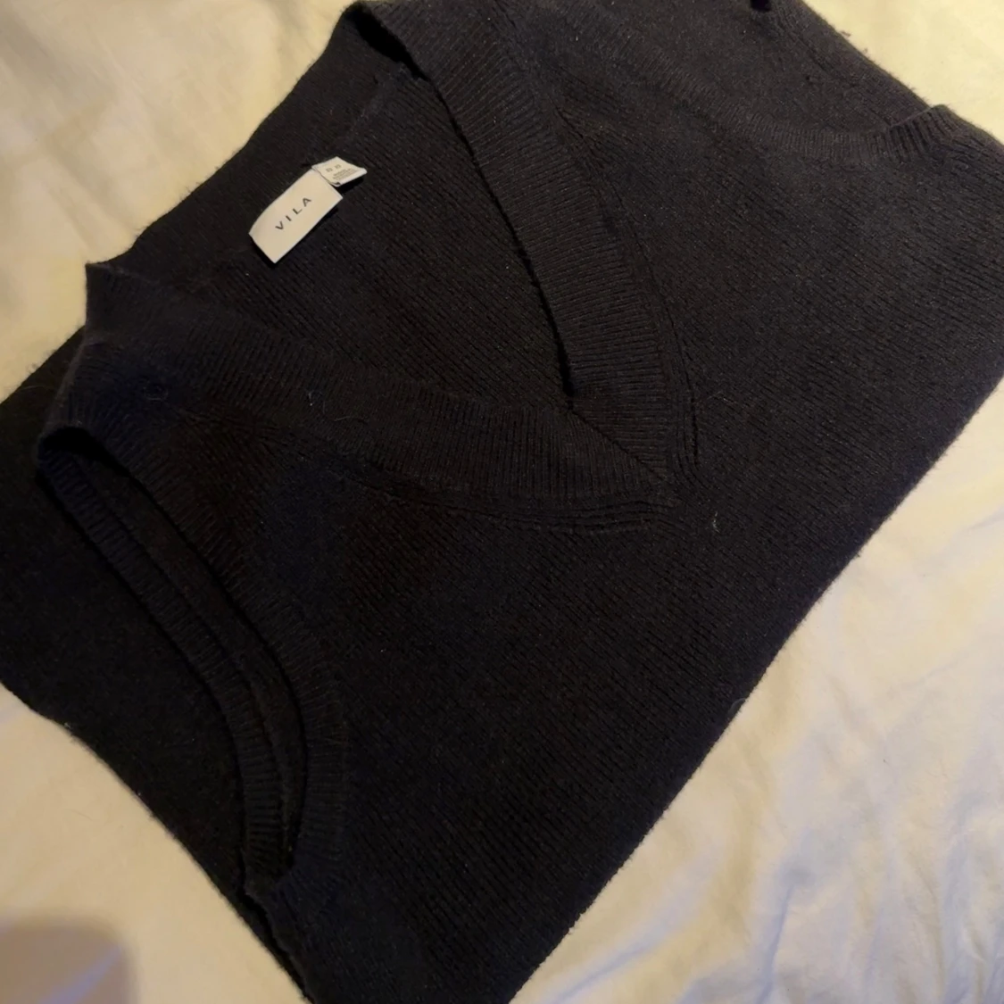 Svart stickad väst från Vila - 2