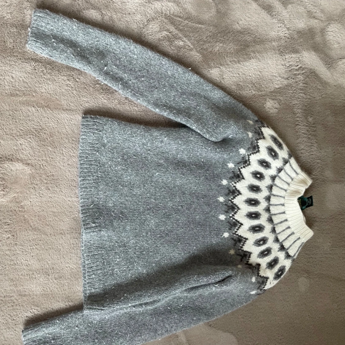 Grå stickad tröja från Ralph Lauren - 2