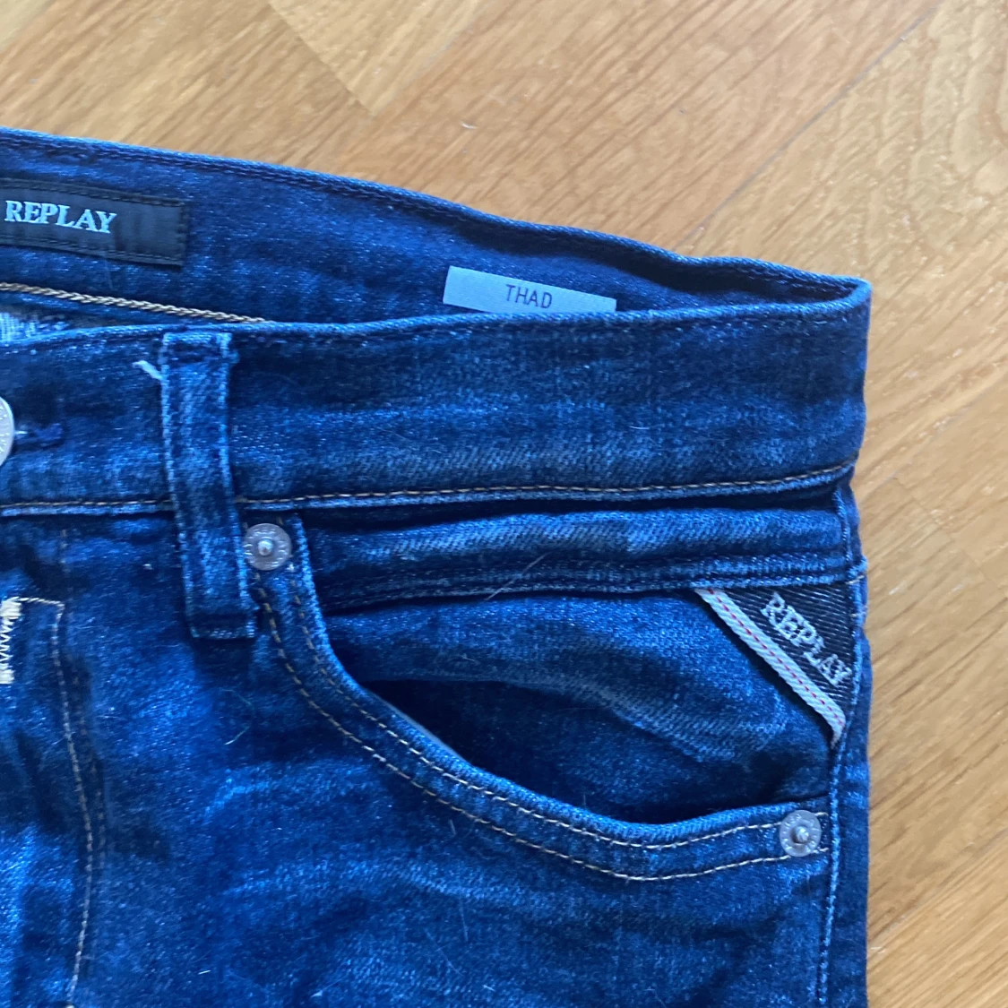 Blå jeans från Replay!! Storlek 158 - 4