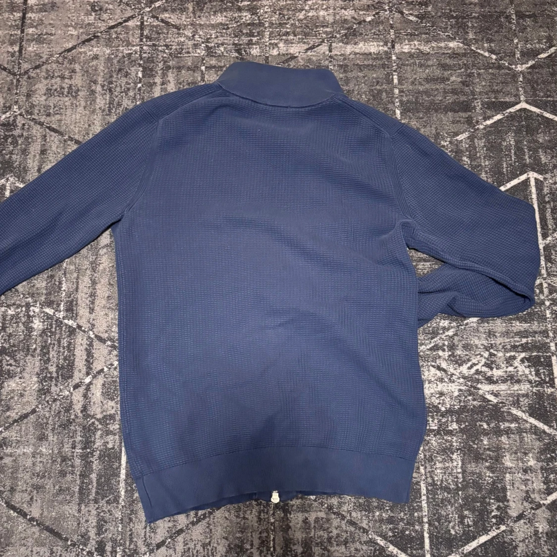 Blå Full Zip Kofta - 1