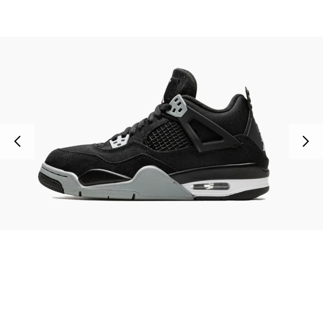 Jordans 4  black canvas - 1
