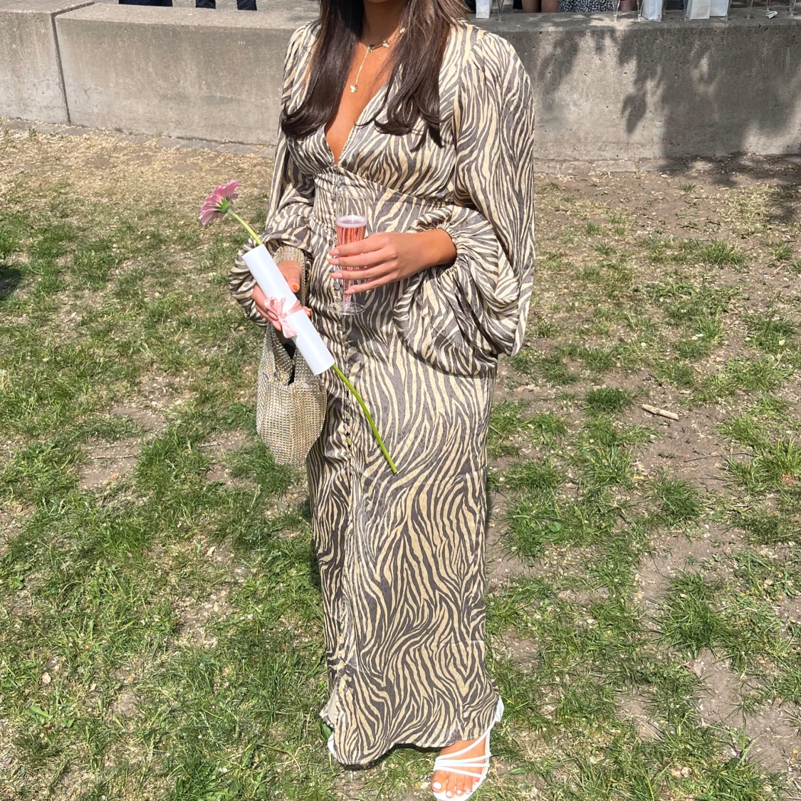 Leopardmönstrad långklänning från Adoore