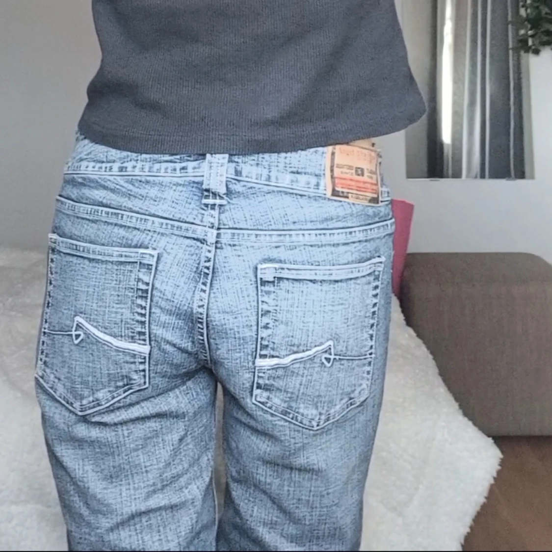 Blå bootcutjeans - 3