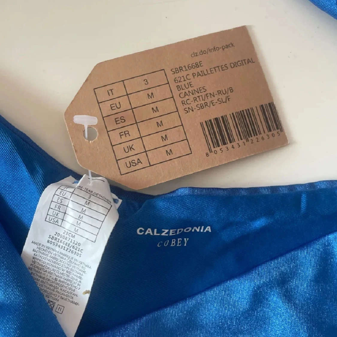 Blå bikini med paljetter från Calzedonia - 1