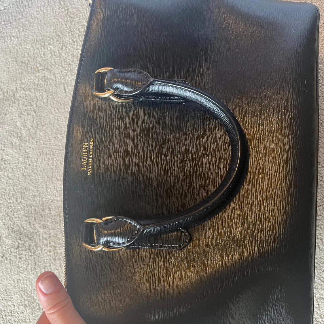 Svart handväska från Ralph Lauren - 2