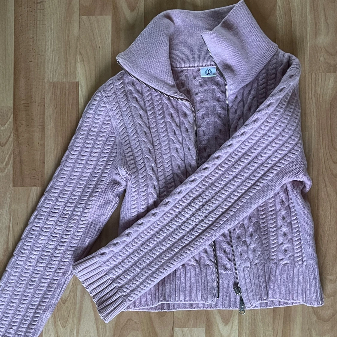 Ljusrosa stickad kofta Boomerang - 1