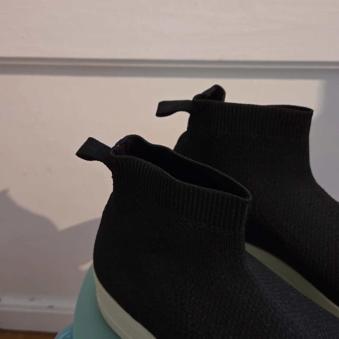 Svarta sock-sneakers med platåsula - 3