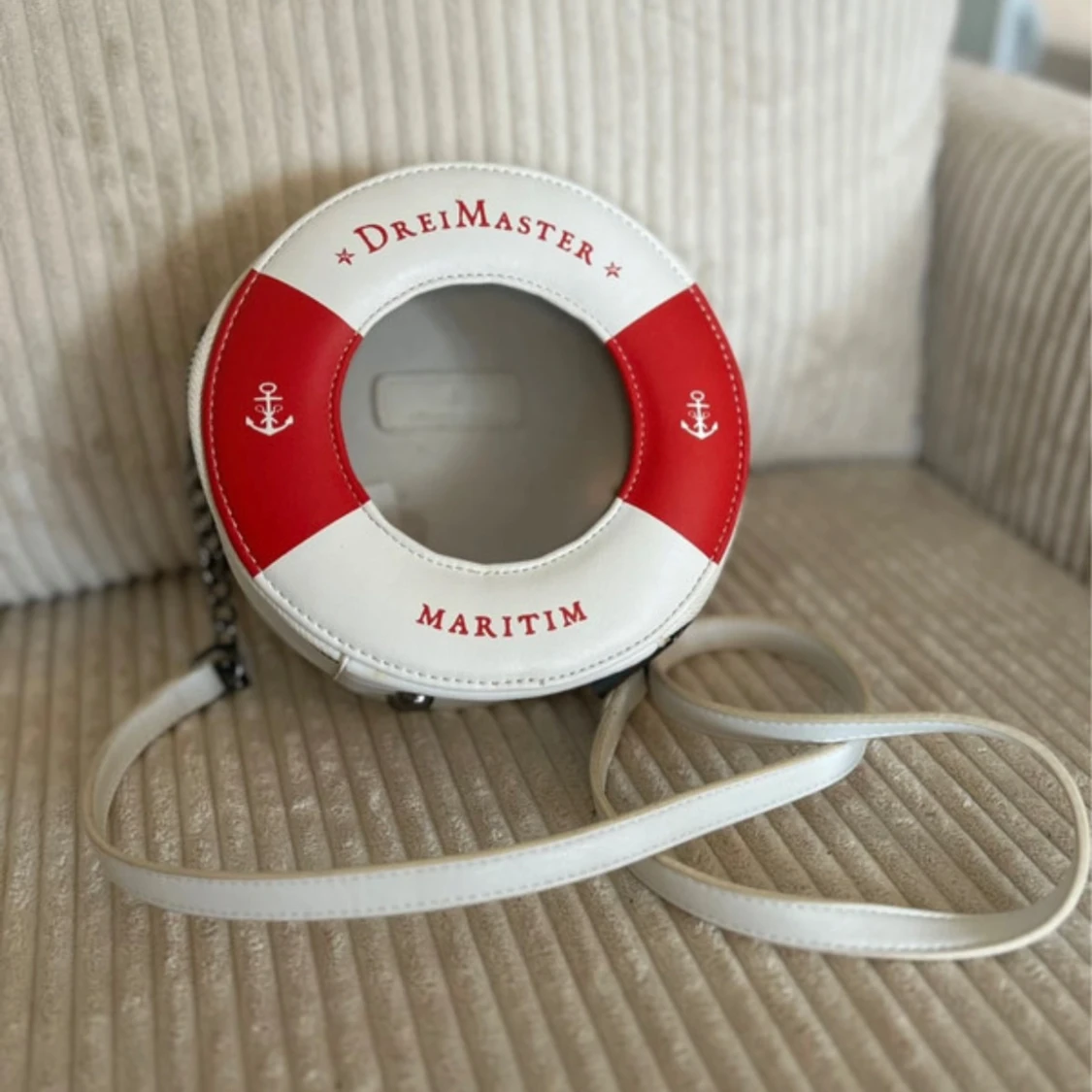 Rund axelväska DreiMaster Maritim