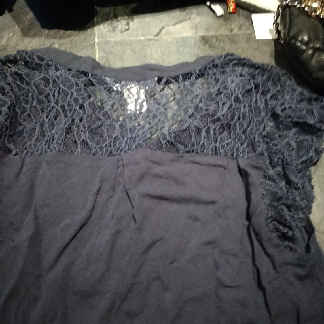 Finnt marinblått Linne stl 34 - 91