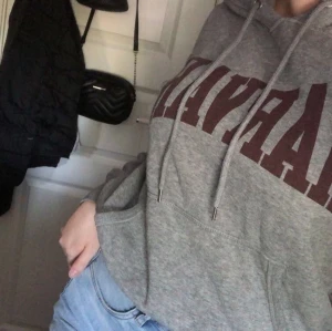 Grå hoodie  - Väldigt fin grå hoodie lite nopprig bara 