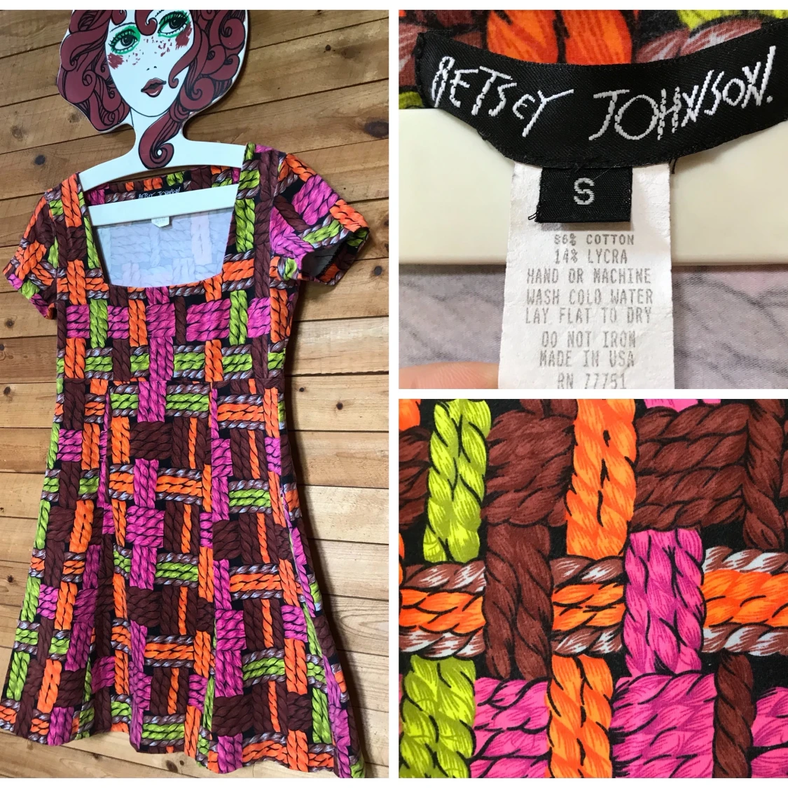 Äkta 90s Betsey Johnson - 90