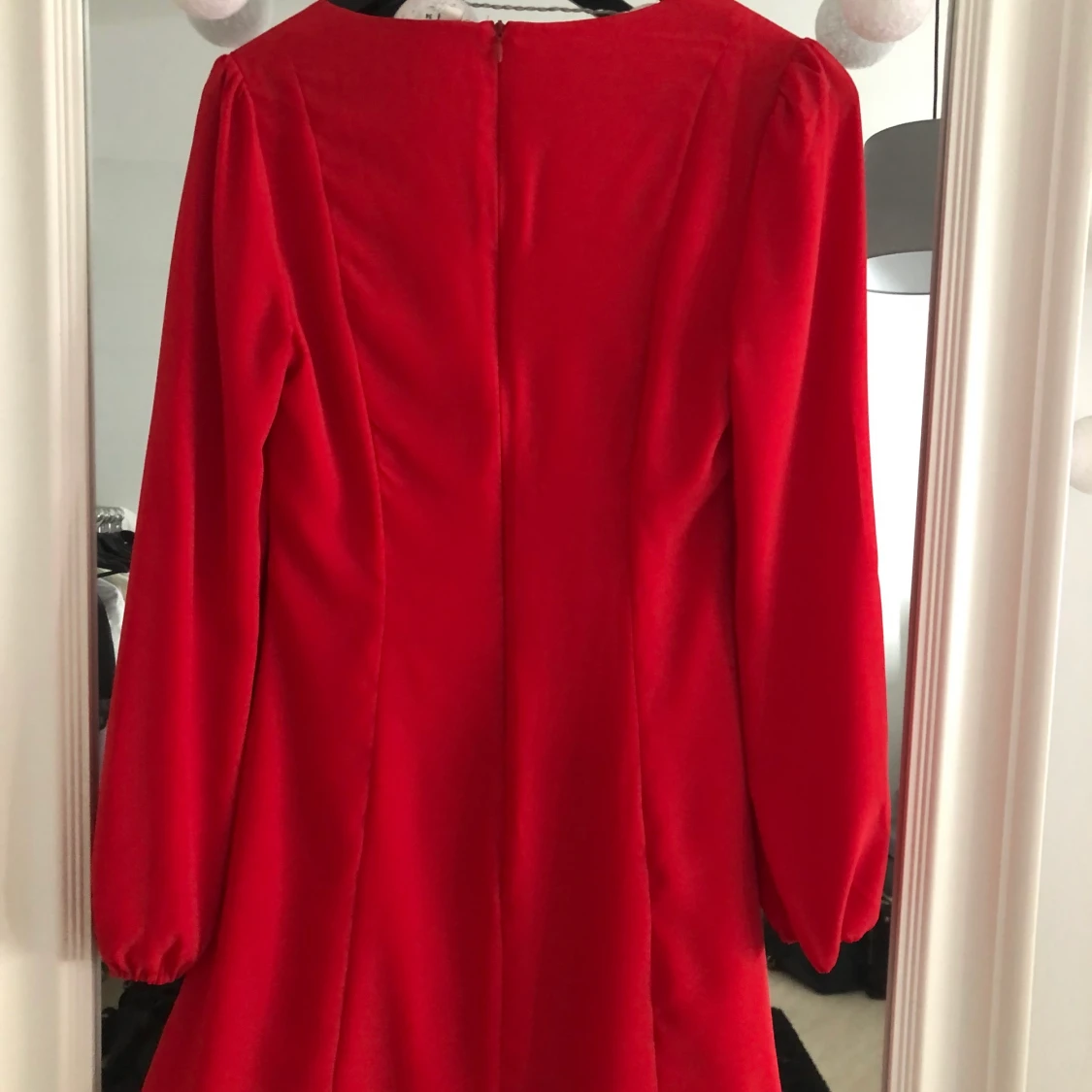 superfin röd klänning  - 90