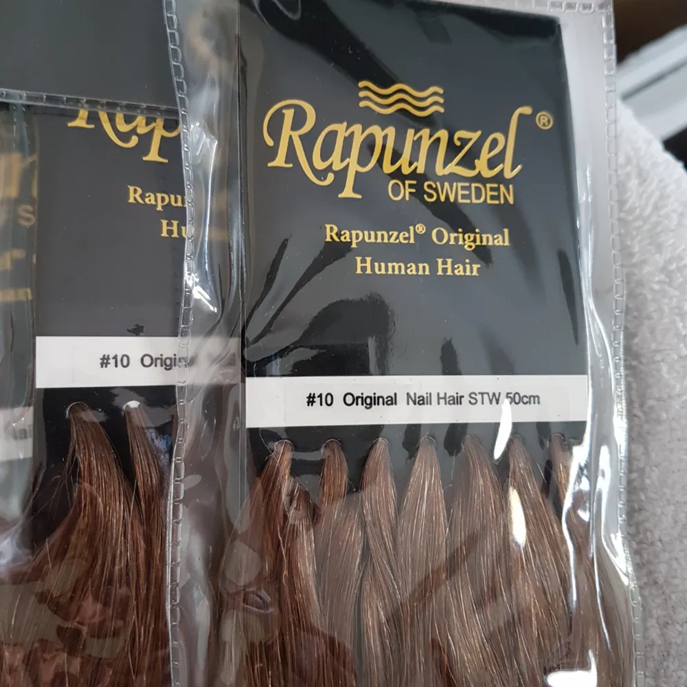 Löshår från Rapunzel  Färg #10  Orginal nailhair  50cm  5 st paket. Övrigt.