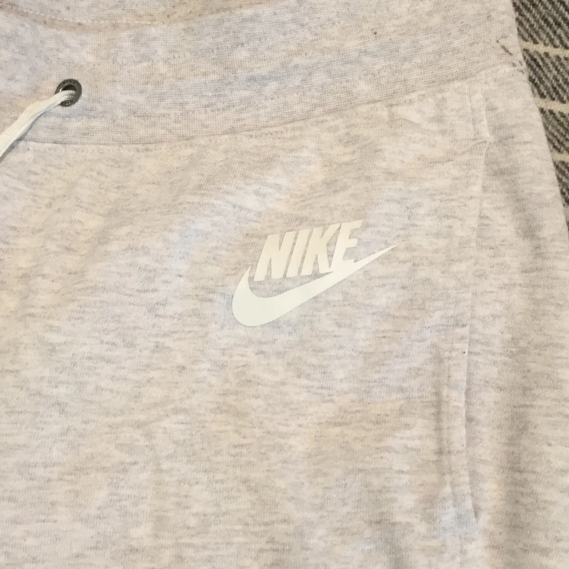 Nike byxor, strl L, vit/grå - 90