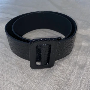 Bälte - Svart bälte med ormmönster🐍