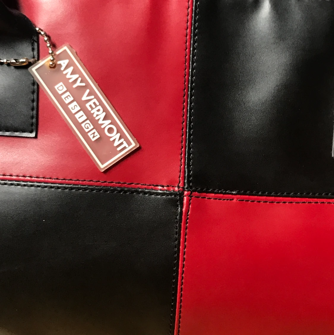 Rutig handväska - 90