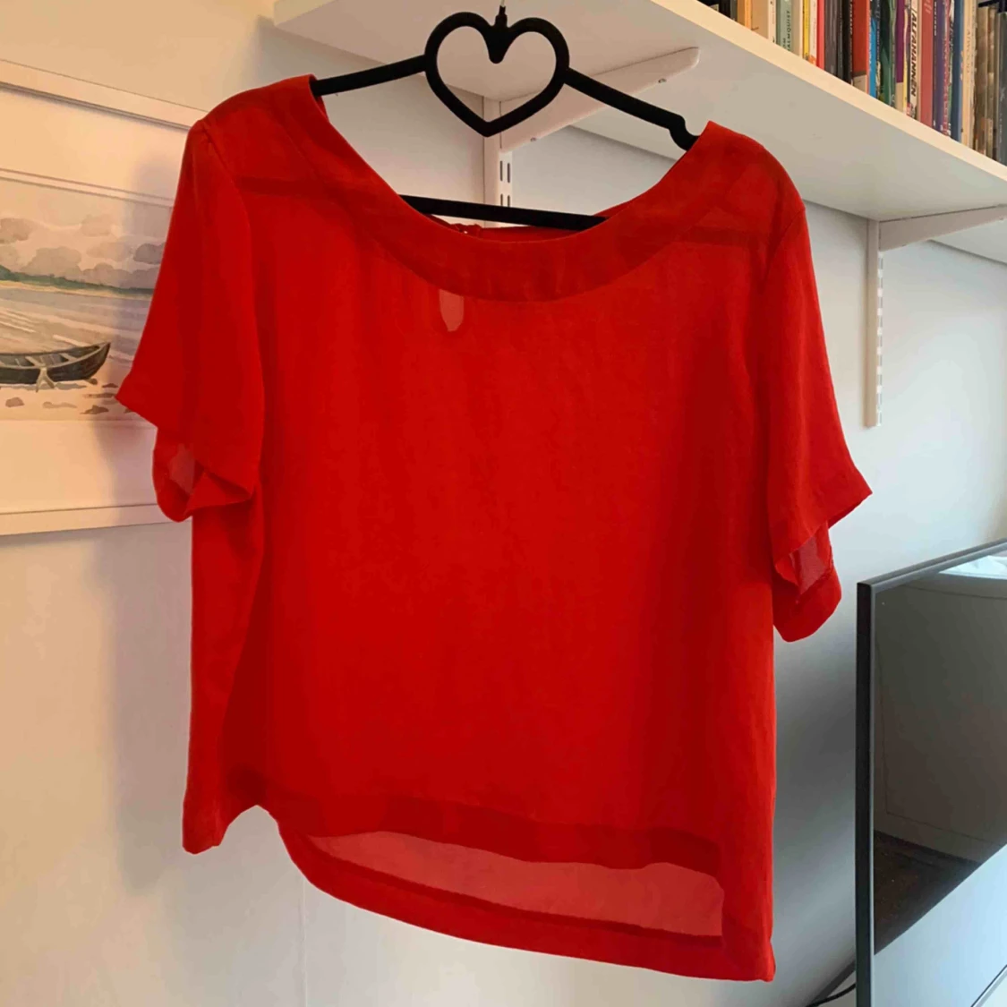 skir röd topp stl M