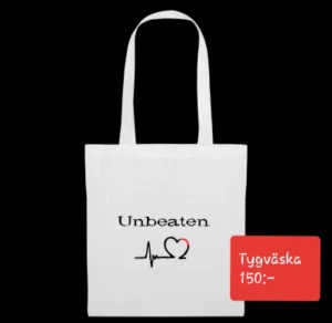 Unbeaten  - Tygväska/kasse/påse med egendesignat tryck 