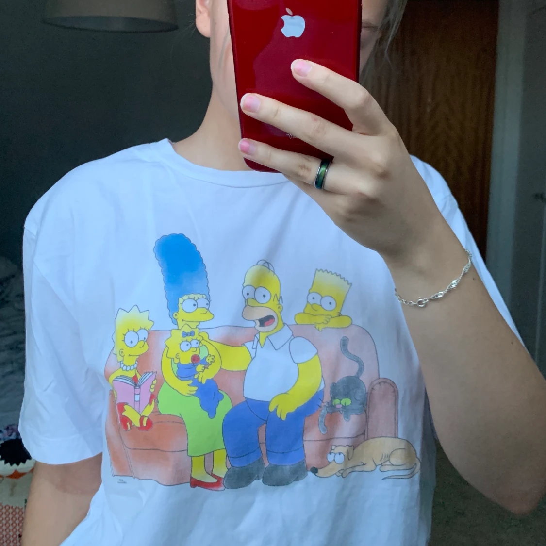 Vit t-shirt med tryck 