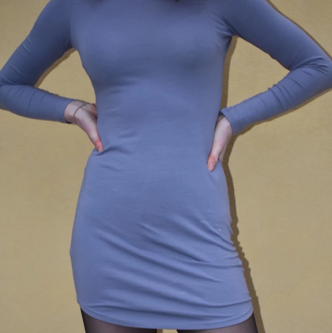 grålila klänning - 90