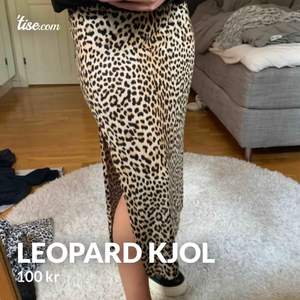 En leopard kjol som är köpt från Gina tricot för ca ett år sedan. Kjolen har en fin slits på sidan av ena benet som ger en extra liten detalj. Storlek XS men funkar även på en S. #kjol 