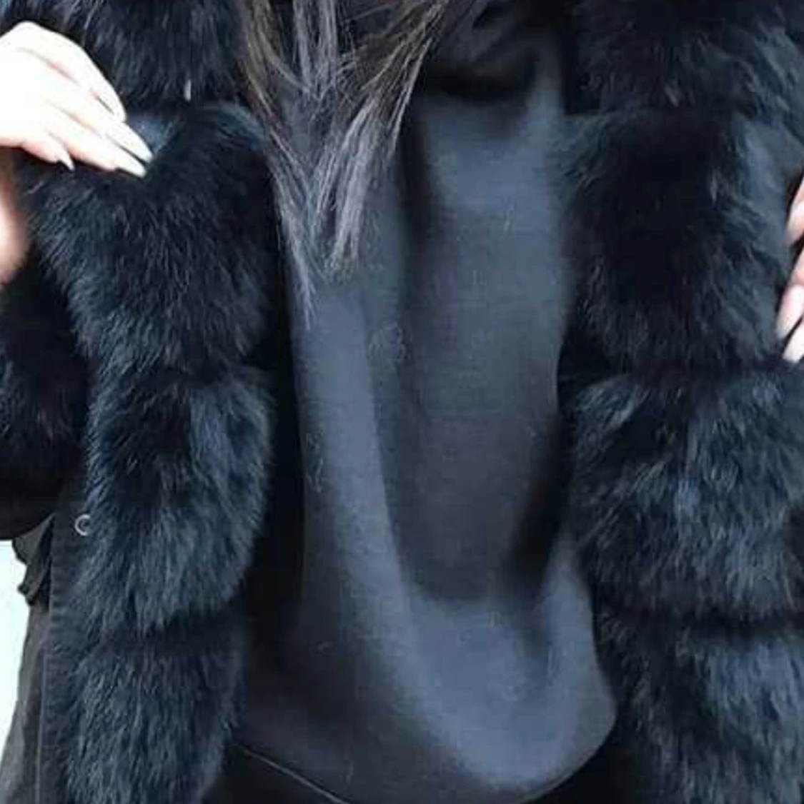 Parka Dam vinterjacka 🥶❄️ äkta päls. storlek M - 91