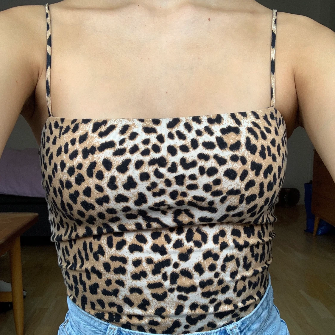 Leopardmönstrad topp