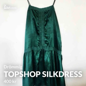  - Superfin silkesklänning från topshop