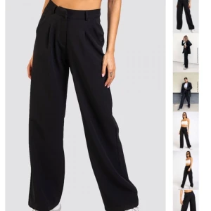 Kostymbyxor - Säljer dessa bästsäljande kostymbyxor från madlady! Jag har endast använt dessa 2 gånger och de är i strl xxs dock är de uppsydda till mig som är 158 men de är lite för lång så passar även någon som är 160 cm. Hör av er om ni vill ha fler bilder! Tar emot Swish och frakten står köparen för!😊