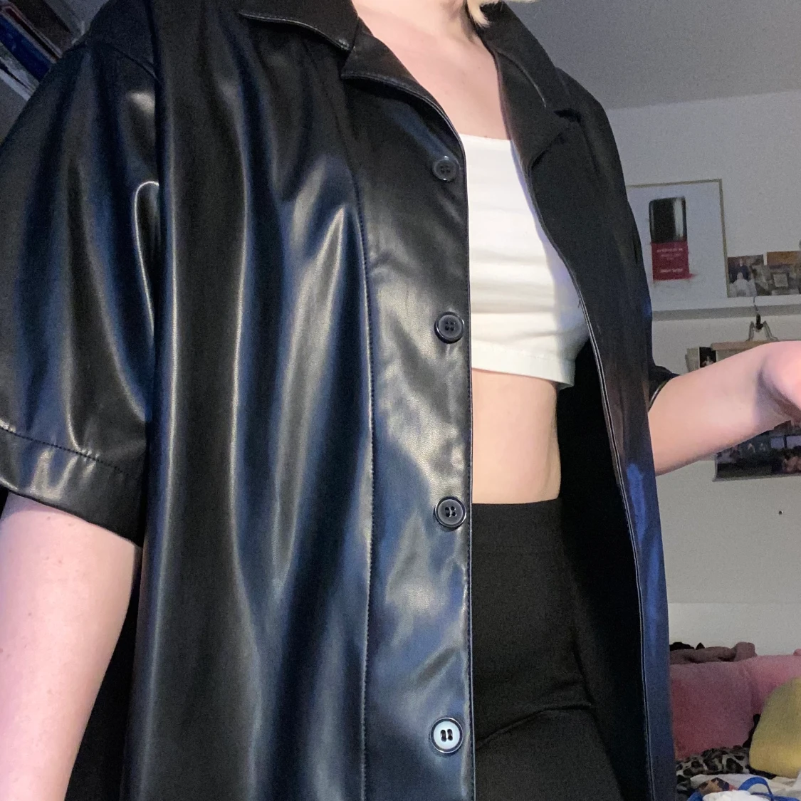 Läder skjorta  - 91