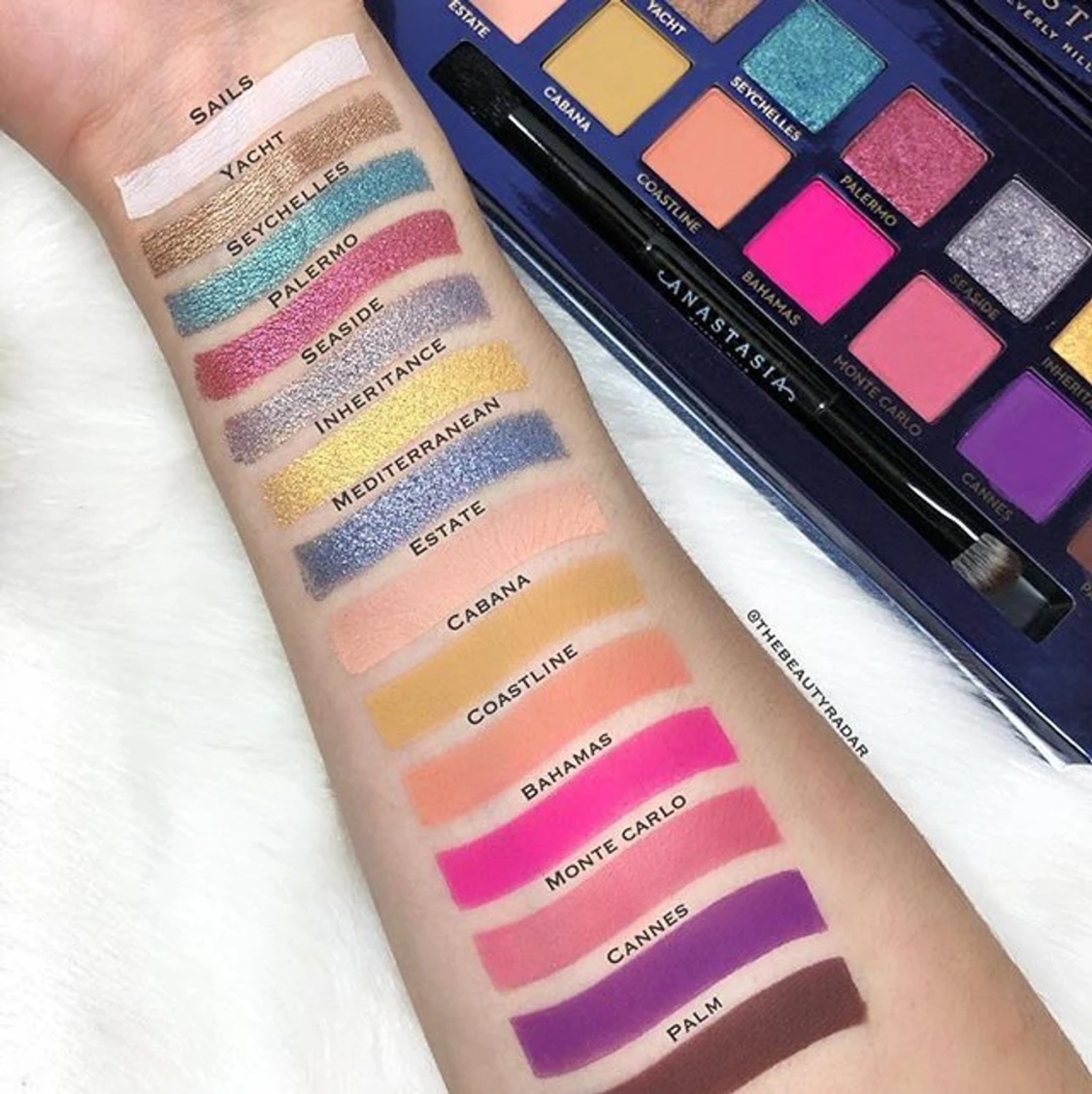 ögonskuggs palette  - 91