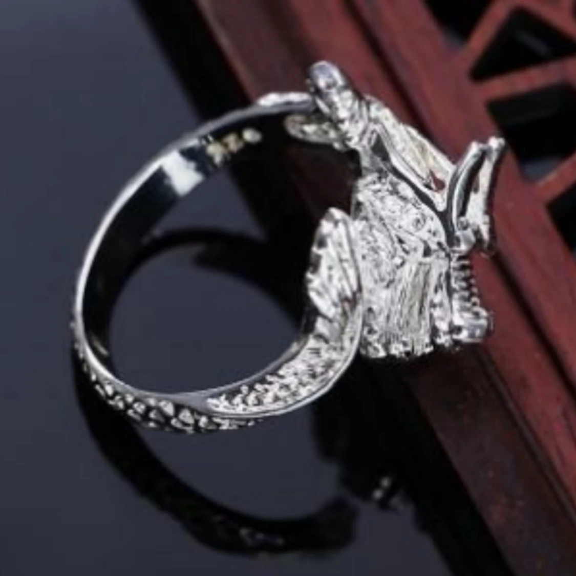 Drakring silverpläterad  - 90