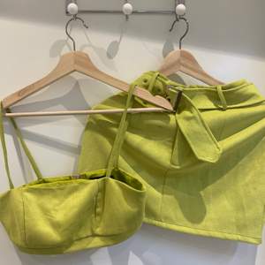 TWO piece lime green outfit! Super nice for a night out or even just a dinner! 
