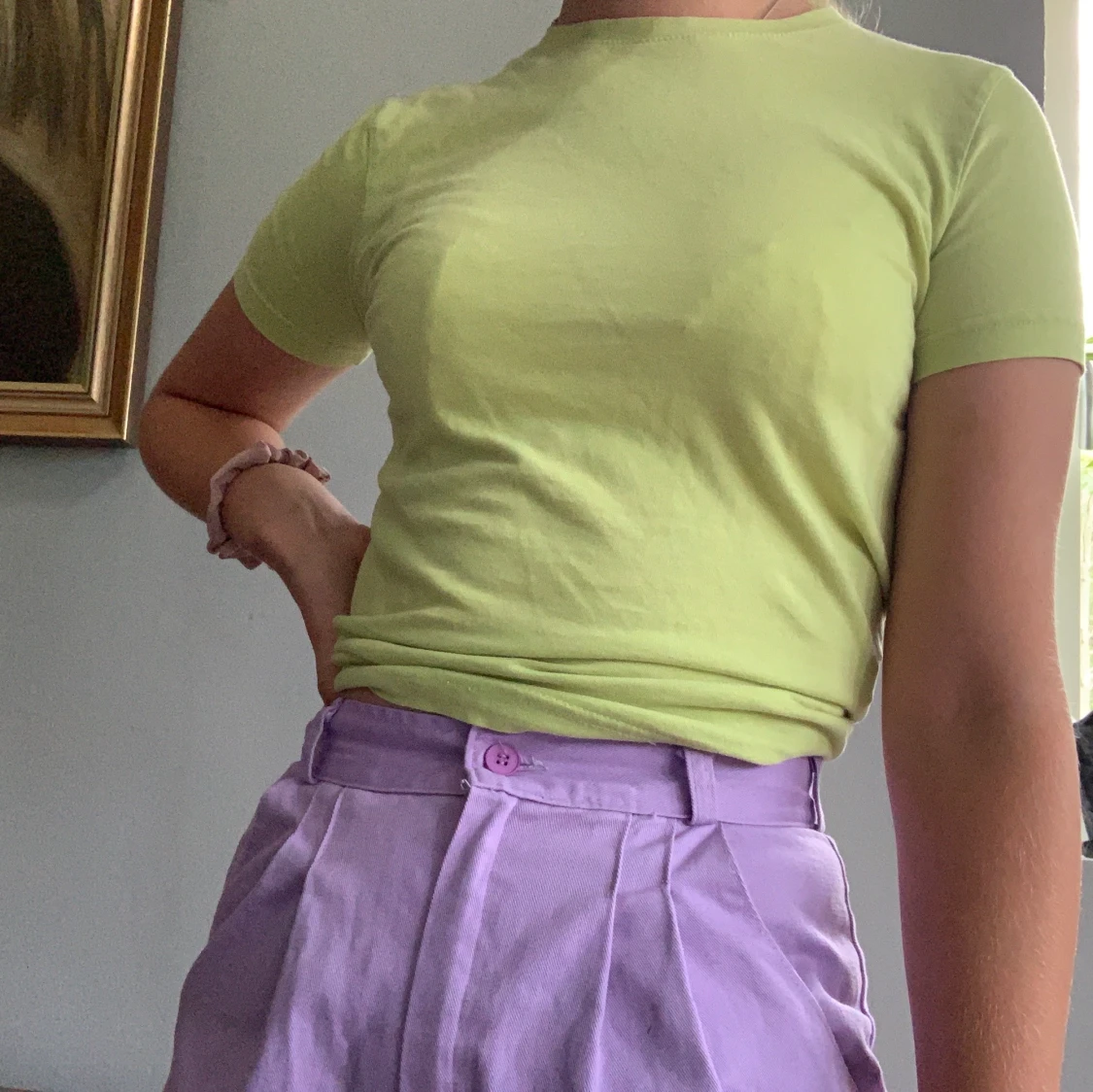 Lime grön baby T - 90