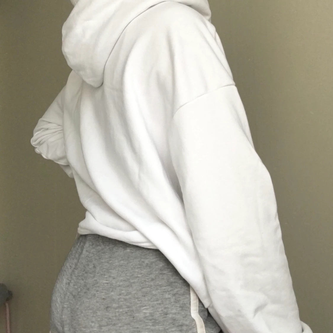 Vit turtleneck hoodie 🤍 - 90