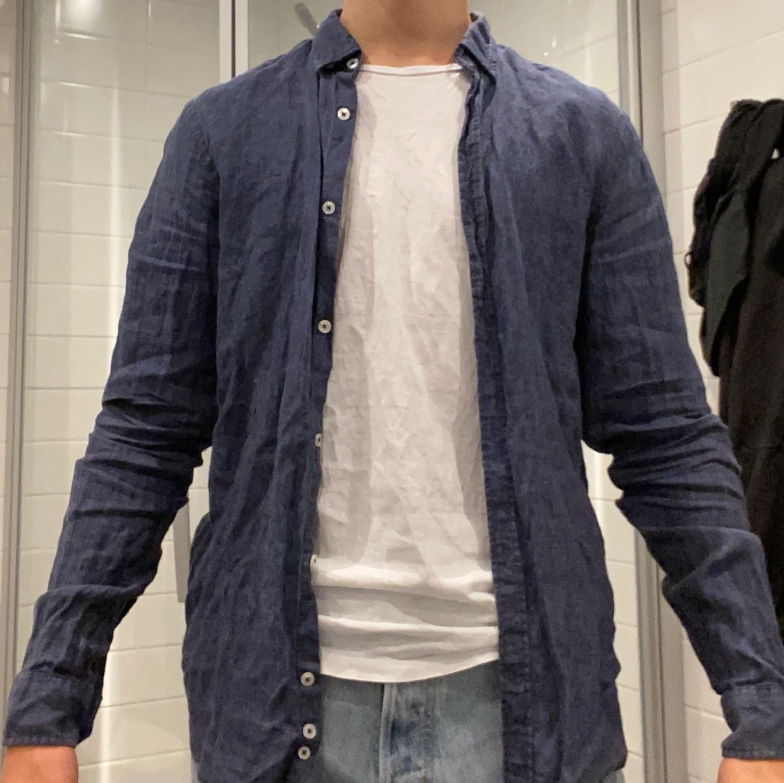 Linne Skjorta/Overshirt från Zara man