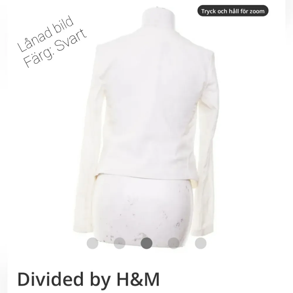 Divided by H&M Kavaj - Storlek: 36 - Färg: Svart  - Material: Polyester, Viskos, Elastan - Skick: i mycket fint 