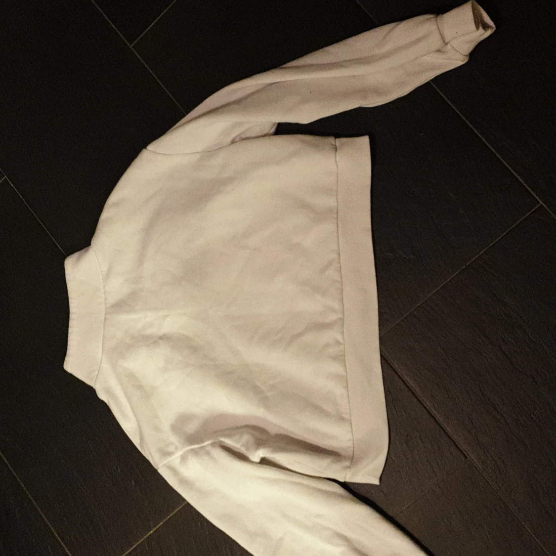 Detta är en hoodie som kan vara väldigt bra för vintern den är vit med blå röda render - 91