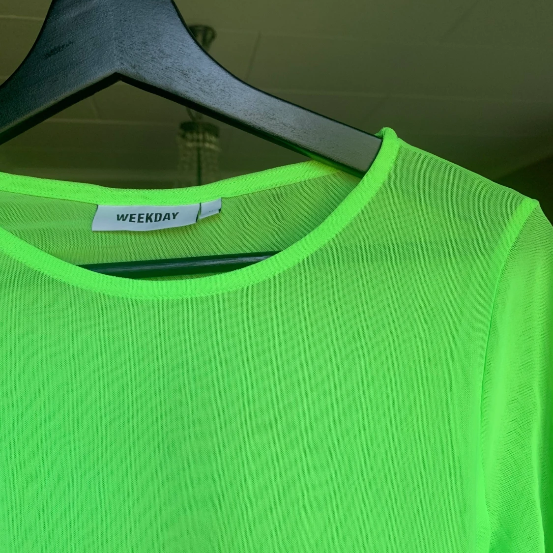 Neongrön mesh tröja från Weekday - 91