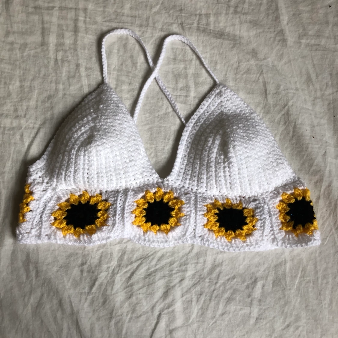 Granny square sunflower top