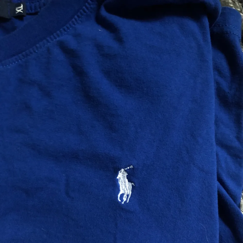 Blå tröja ifrån Ralph Lauren, kan ej garantera om den är äkta eller ej. 💙. T-shirts.