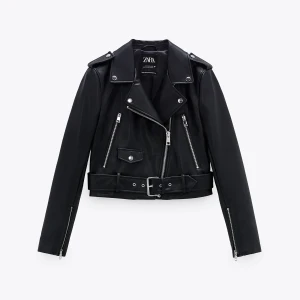 Skinnjacka från Zara - Skinnjacka från zara i en lite oversized modell