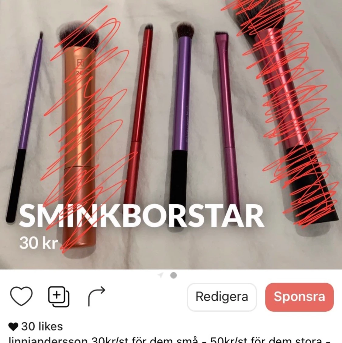 Sminkborstar smink  - 90