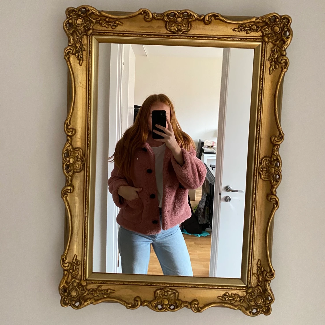 Zara rosa teddyjacka  - 91