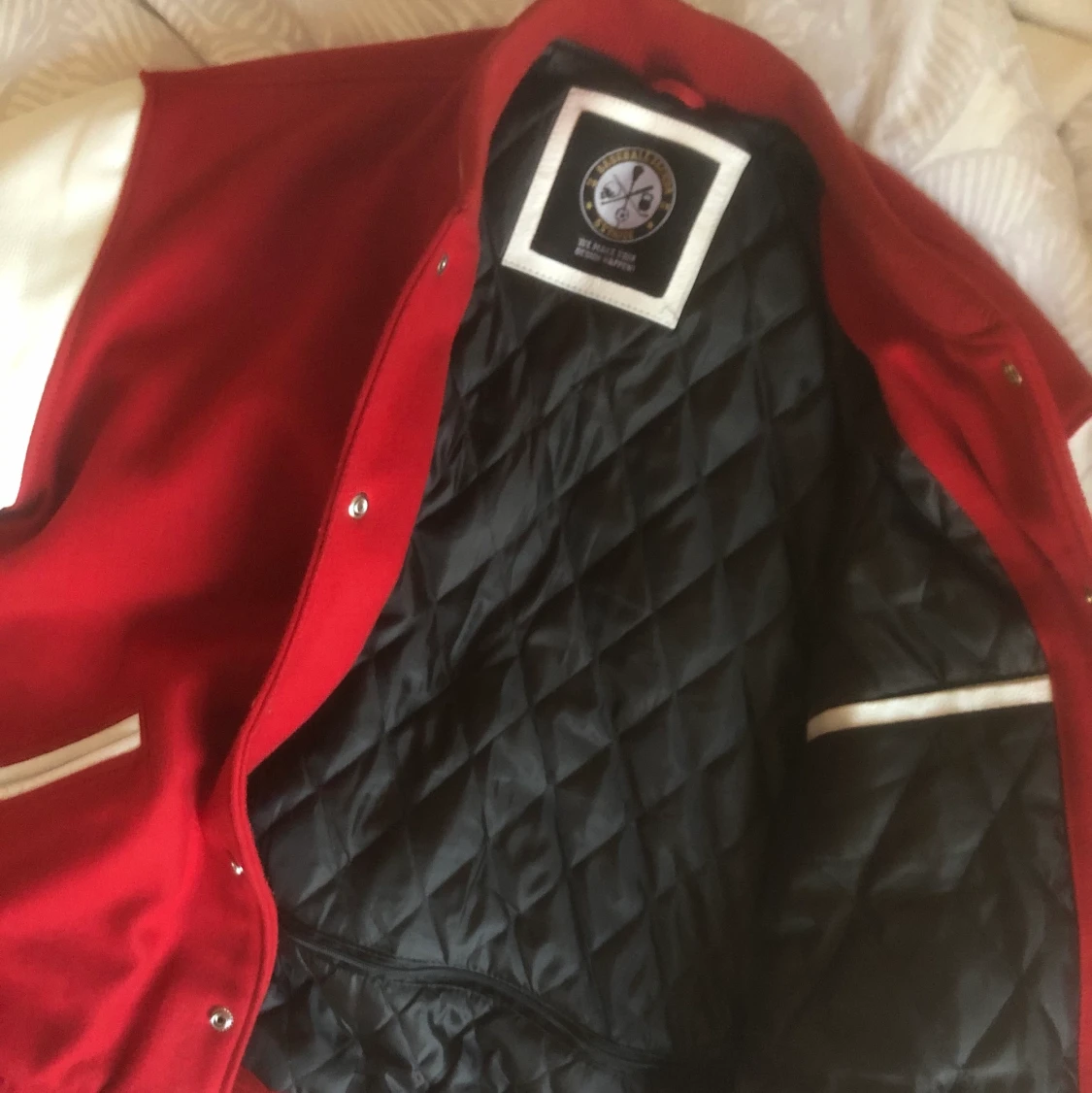 Röd baseball jacket - 91