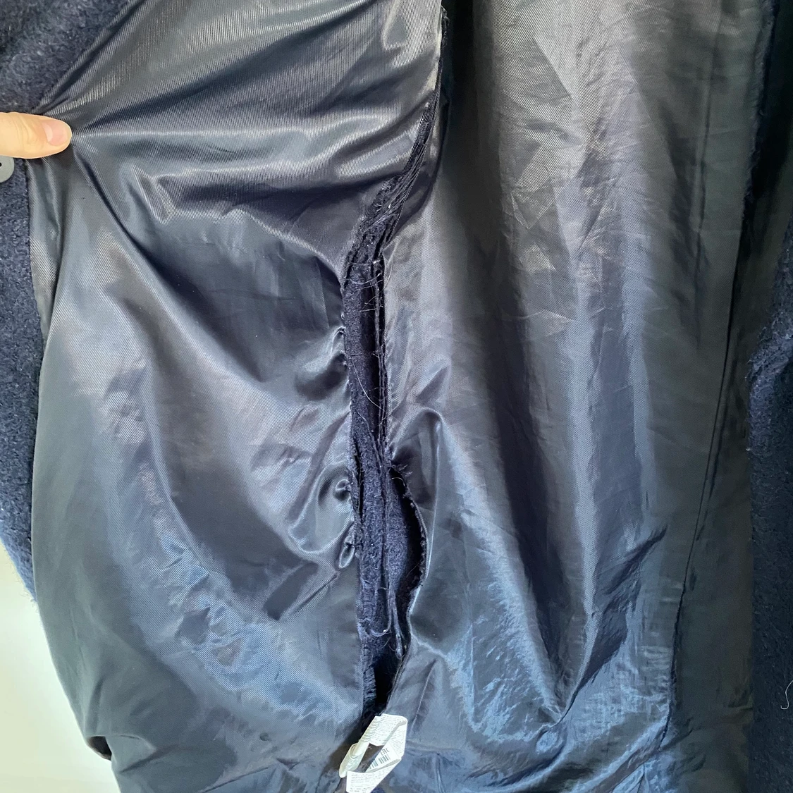 Blå kappa från mango - 91