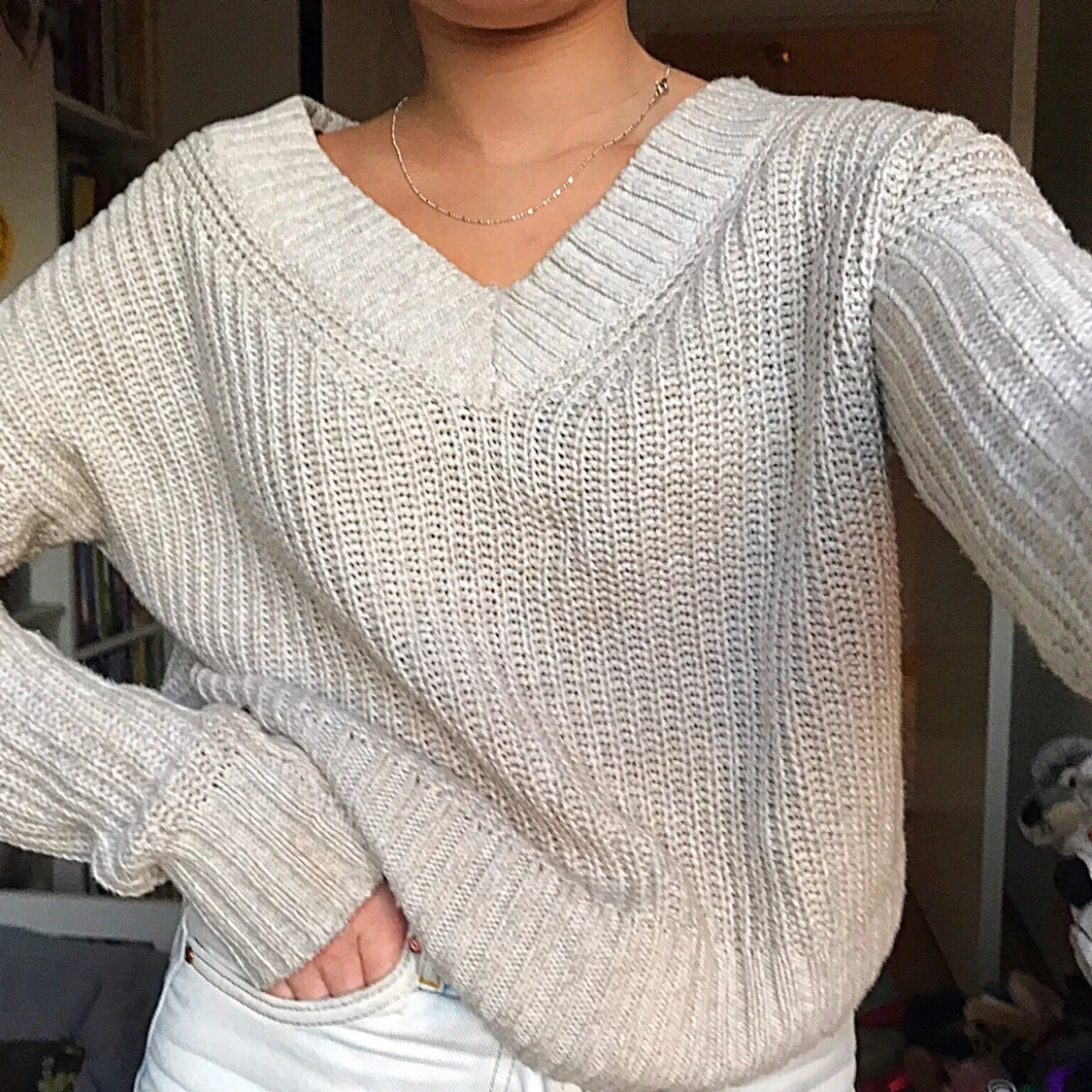 Stickad tröja strl XS 