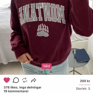 Vintage sweatshirt💕 - Vintage sweatshirt som jag köpt här på plick, säljer videare den då jag inte känner att jag passar i färgen :( Tröjan är i jättefint skick och passar någon med storlek S❤️